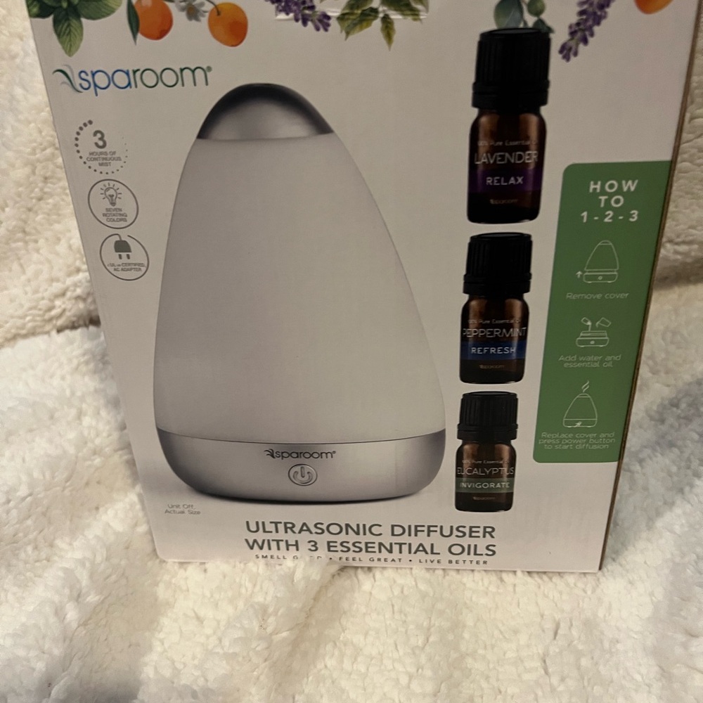 Sparoom Ultrasonic Diffuser with Essential Oils